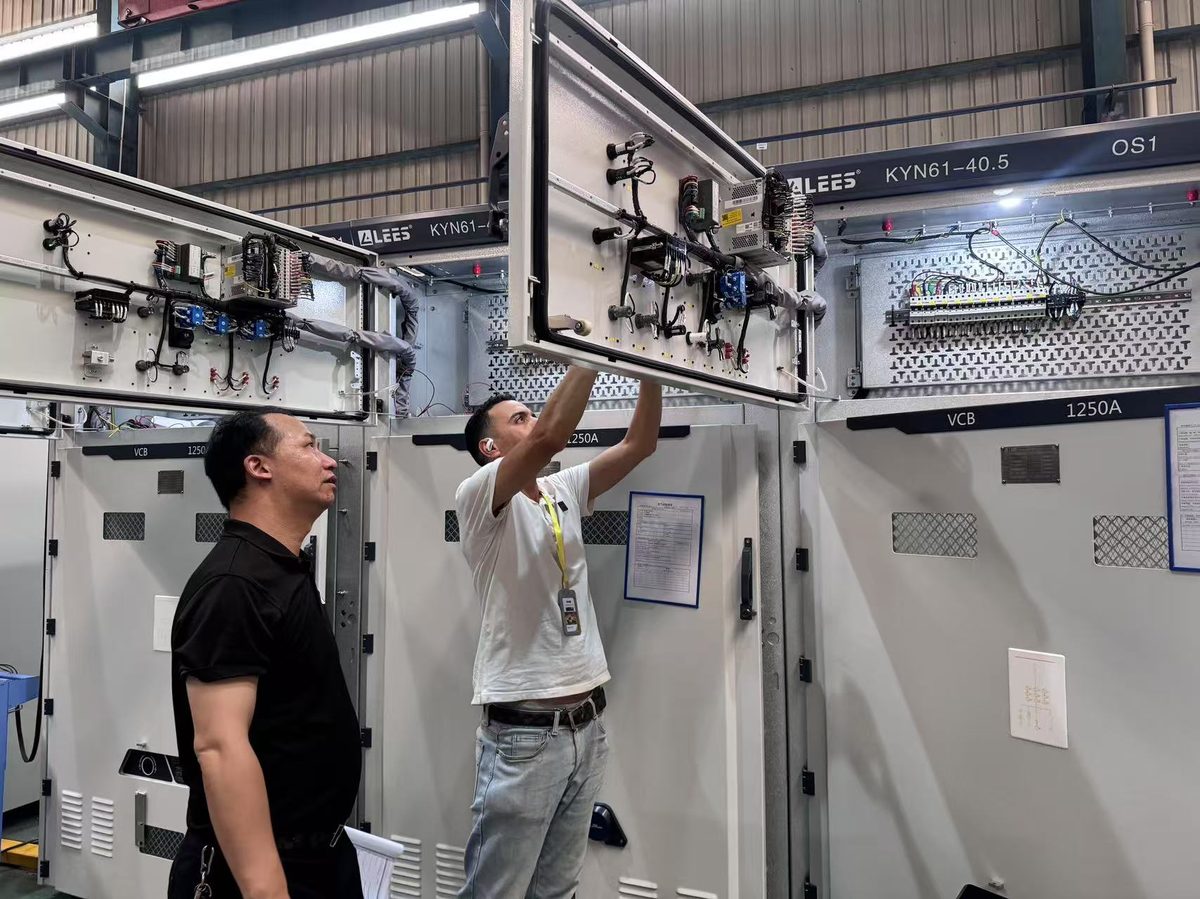 Electrical switchgear quality inspection by Sinospect field team