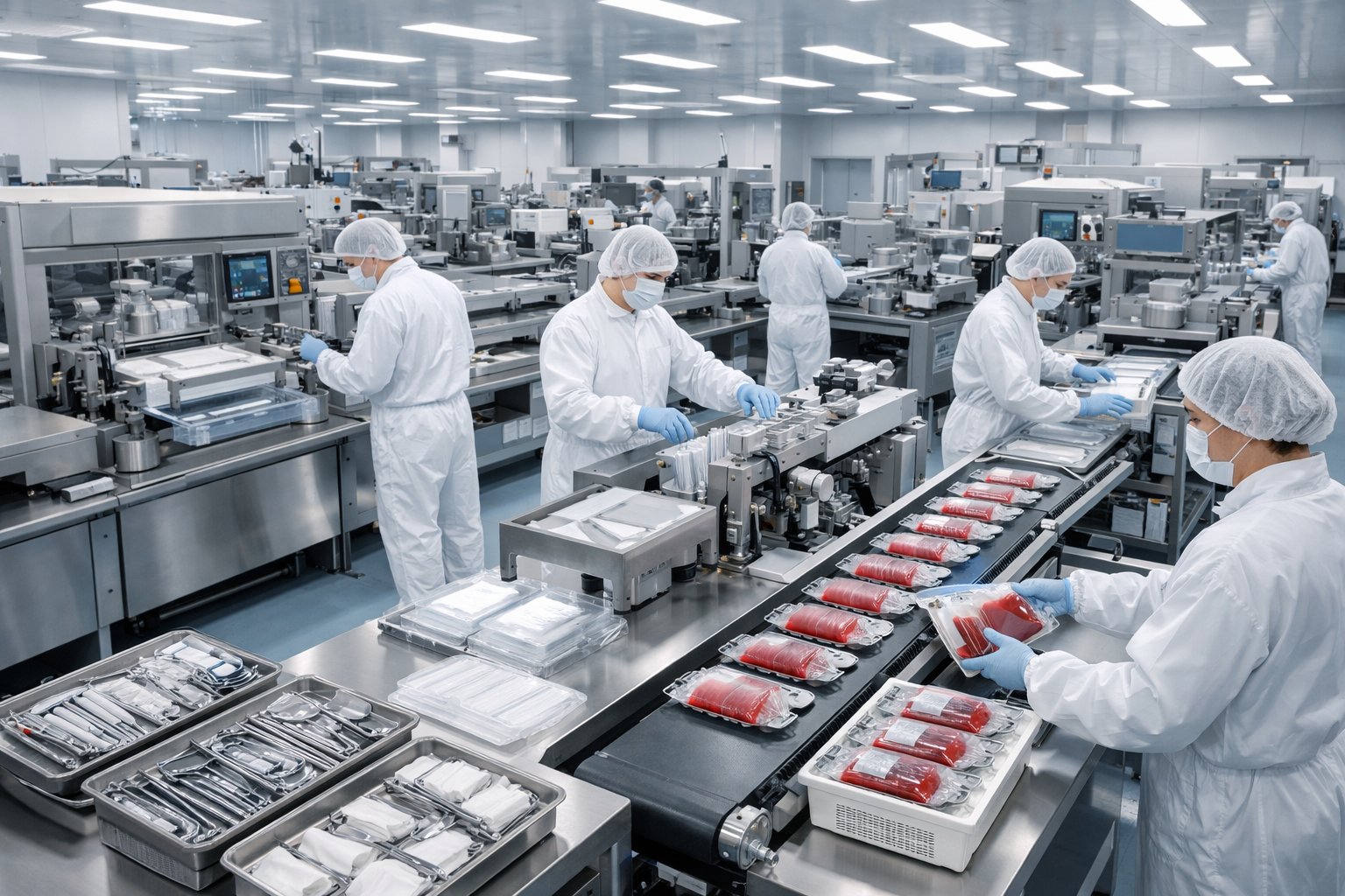 Medical equipment and healthcare manufacturing environment